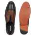 Stylish Touch with Brown Black Leather Mens Brogue Shoe