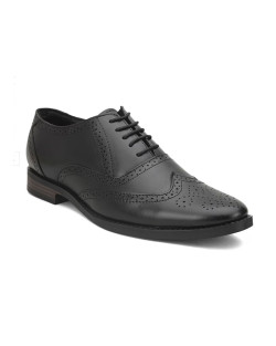 AYDINOVA Stylish Mens Leather Black Brogue Shoe