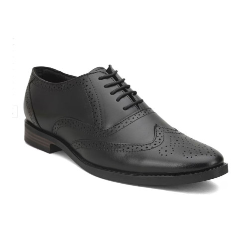 AYDINOVA Stylish Mens Leather Black Brogue Shoe