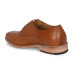 Lace-Up Genuine Leather Derby Shoe in Tan