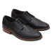 Black Lace-Up Genuine Leather Derby Shoe