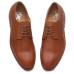 Lace-Up Genuine Leather Derby Shoe in Tan for Men