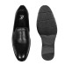 Genuine Leather Derby Slip On Black Shoe for Men