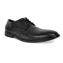 Formal Black Genuine Leather Derby Shoe for Office