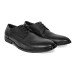 Formal Black Genuine Leather Derby Shoe for Office