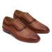 Elegant Lace-Up Tan Genuine Leather Derby Shoe for Men