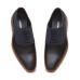 Stylish Lace-Up Black Blue Genuine Leather Derby Shoe