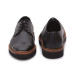 Lace-Up Black Genuine Leather Derby Shoe