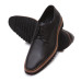 Lace-Up Black Genuine Leather Derby Shoe