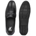 AYDINOVA Genuine Leather Black Loafer Shoe for Men