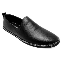 AYDINOVA Black Leather Mojari for Men