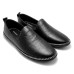 AYDINOVA Black Leather Mojari for Men