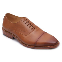 Genuine Leather Brown Oxford Shoe