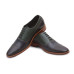 Leather Twin Shade Black Blue Oxford Shoe