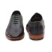 Leather Twin Shade Black Blue Oxford Shoe