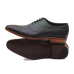 Leather Twin Shade Black Blue Oxford Shoe