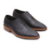 Genuine Leather Black Oxford Shoe with Elegant Style