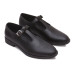 Black Leather Brogue Style Sandal for Men