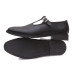 Black Leather Brogue Style Sandal for Men