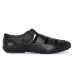 AYDINOVA Black Leather Roman Sandal for Men