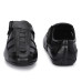 AYDINOVA Black Leather Roman Sandal for Men